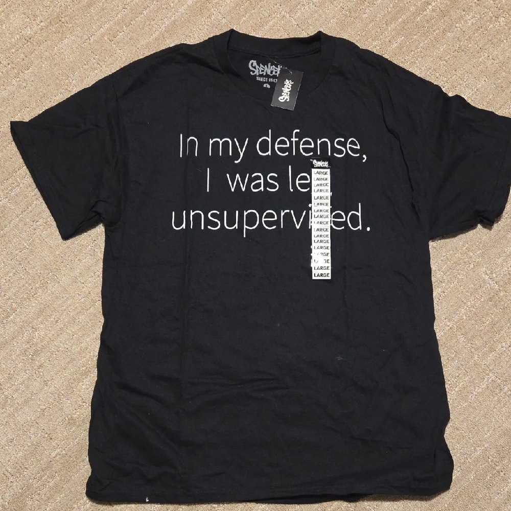 Spencer's Black Statement Tee